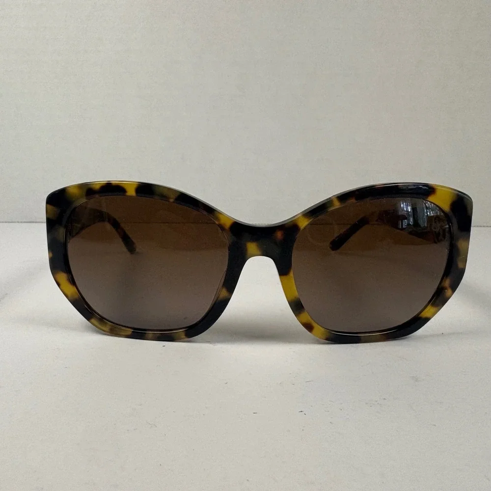 Tory Burch Sunglasses Women 55mm Tortoise Polarized TY7141 Logo Butterfly Brown